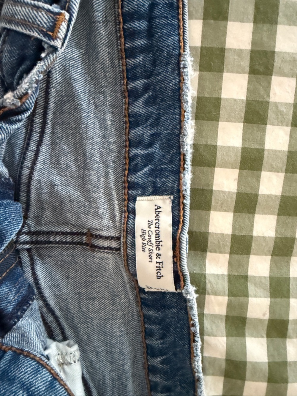 Abercrombie & Fitch Distressed Light Blue Denim Shorts - Picture 2 of 2